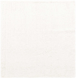 White 7' 10 x 7' 10 Davos Shag Square Area Rug Thick Soft Touch Fluffy & Plush Shaggy Pile 100% Polypropylene Carpet for Living Dining Bedrooms Office for Sale at Rug Engine