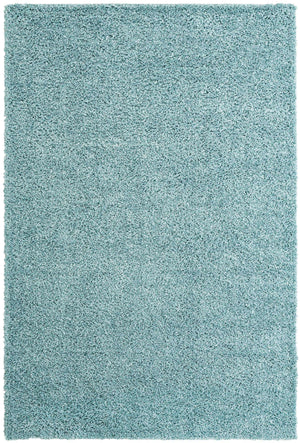 Aqua 6' 1 x 9' Davos Shag Rectangle Area Rug Thick Soft Touch Fluffy & Plush Shaggy Pile 100% Polypropylene Carpet for Living Dining Bedrooms Office for Sale at Rug Engine