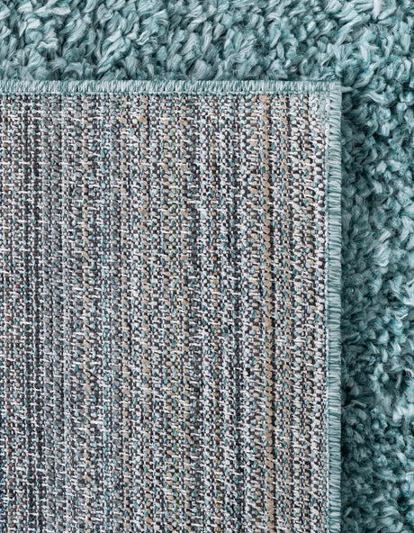 Aqua 10' x 14' 1 Davos Shag Rectangle Area Rug Thick Soft Touch Fluffy & Plush Shaggy Pile 100% Polypropylene Carpet for Living Dining Bedrooms Office for Sale at Rug Engine