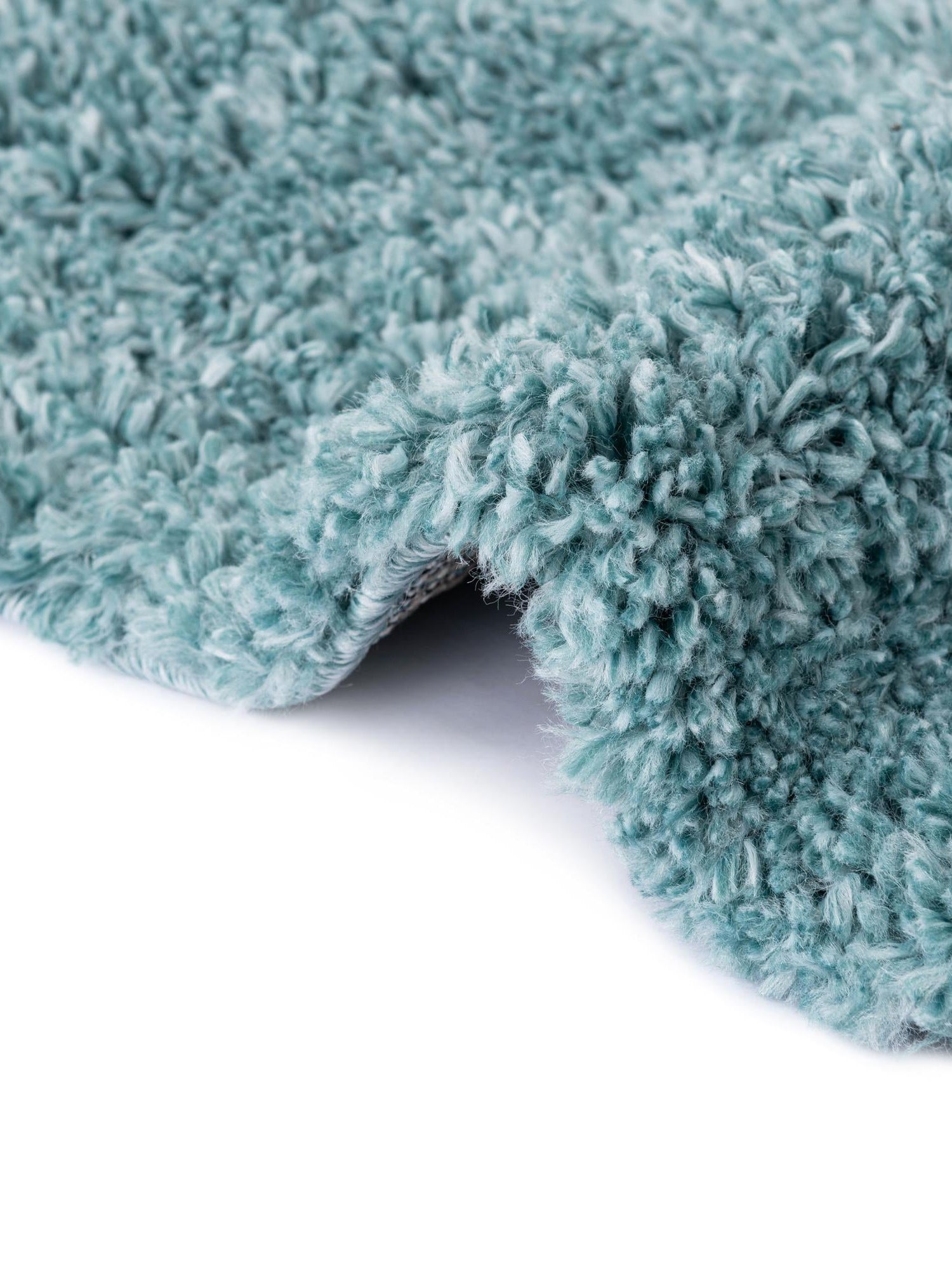 Aqua 2' x 3' 1 Davos Shag Rectangle Area Rug Thick Soft Touch Fluffy & Plush Shaggy Pile 100% Polypropylene Carpet for Living Dining Bedrooms Office for Sale at Rug Engine