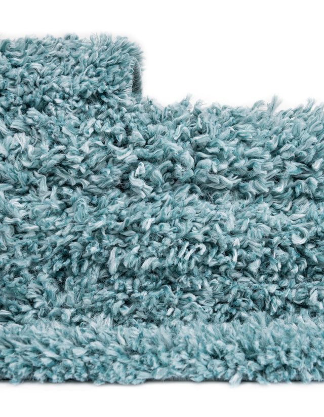 Aqua 10' x 14' 1 Davos Shag Rectangle Area Rug Thick Soft Touch Fluffy & Plush Shaggy Pile 100% Polypropylene Carpet for Living Dining Bedrooms Office for Sale at Rug Engine
