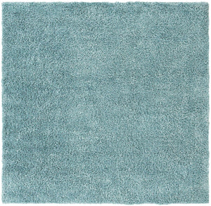 Aqua 7' 10 x 7' 10 Davos Shag Square Area Rug Thick Soft Touch Fluffy & Plush Shaggy Pile 100% Polypropylene Carpet for Living Dining Bedrooms Office for Sale at Rug Engine