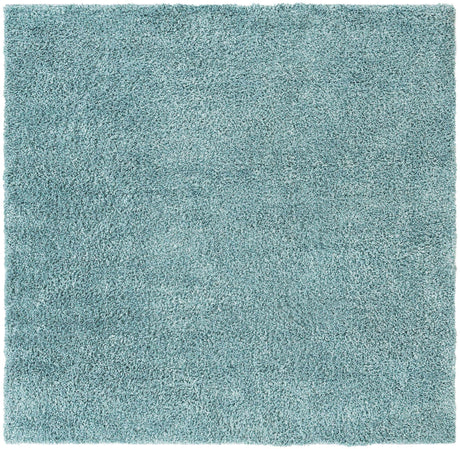 Aqua 7' 10 x 7' 10 Davos Shag Square Area Rug Thick Soft Touch Fluffy & Plush Shaggy Pile 100% Polypropylene Carpet for Living Dining Bedrooms Office for Sale at Rug Engine