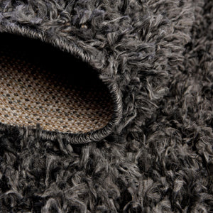 Peppercorn 9' x 12' Davos Shag Rectangle Area Rug Thick Soft Touch Fluffy & Plush Shaggy Pile 100% Polypropylene Carpet for Living Dining Bedrooms Office for Sale at Rug Engine