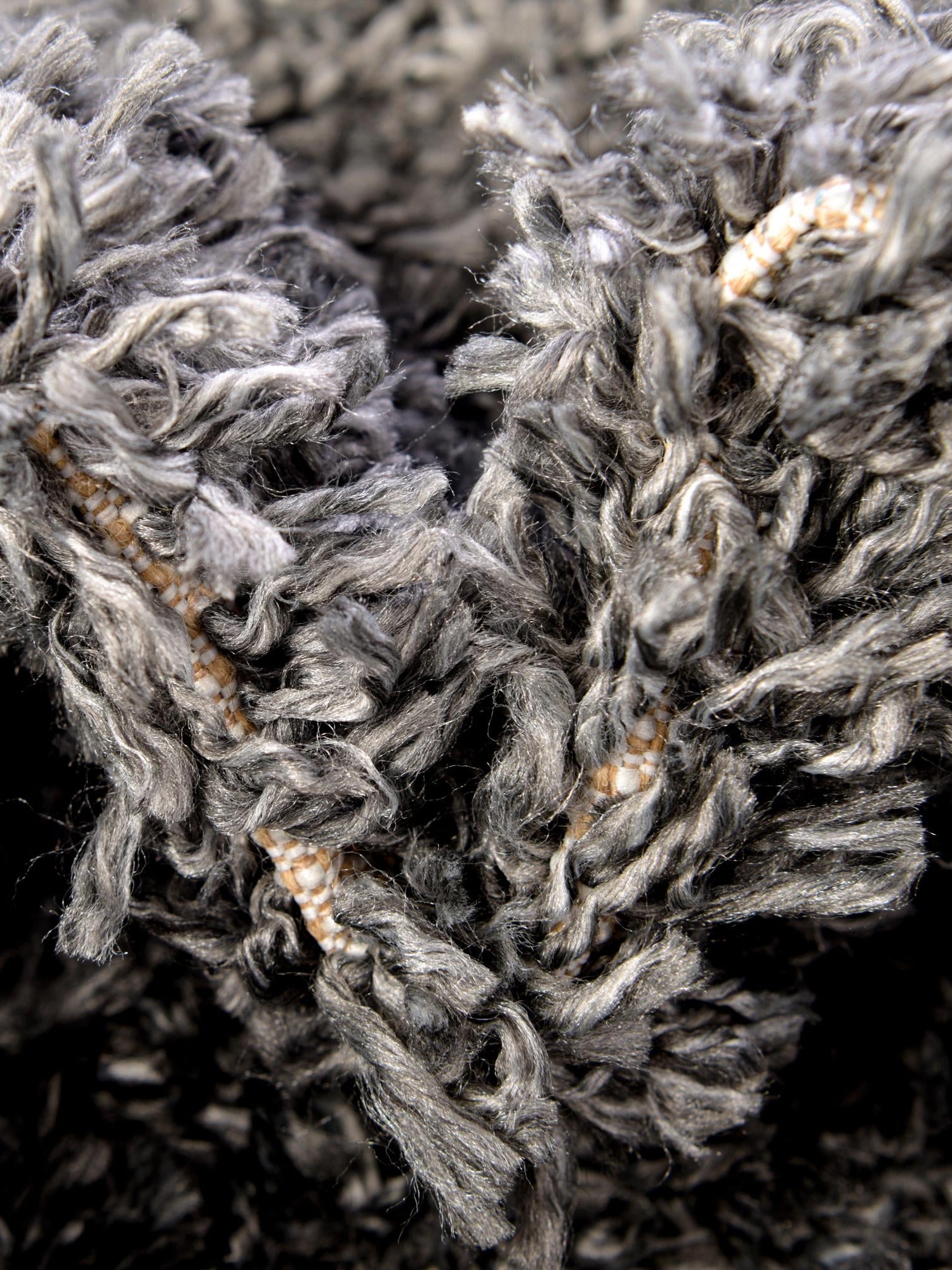 Peppercorn 2' x 3' 1 Davos Shag Rectangle Area Rug Thick Soft Touch Fluffy & Plush Shaggy Pile 100% Polypropylene Carpet for Living Dining Bedrooms Office for Sale at Rug Engine