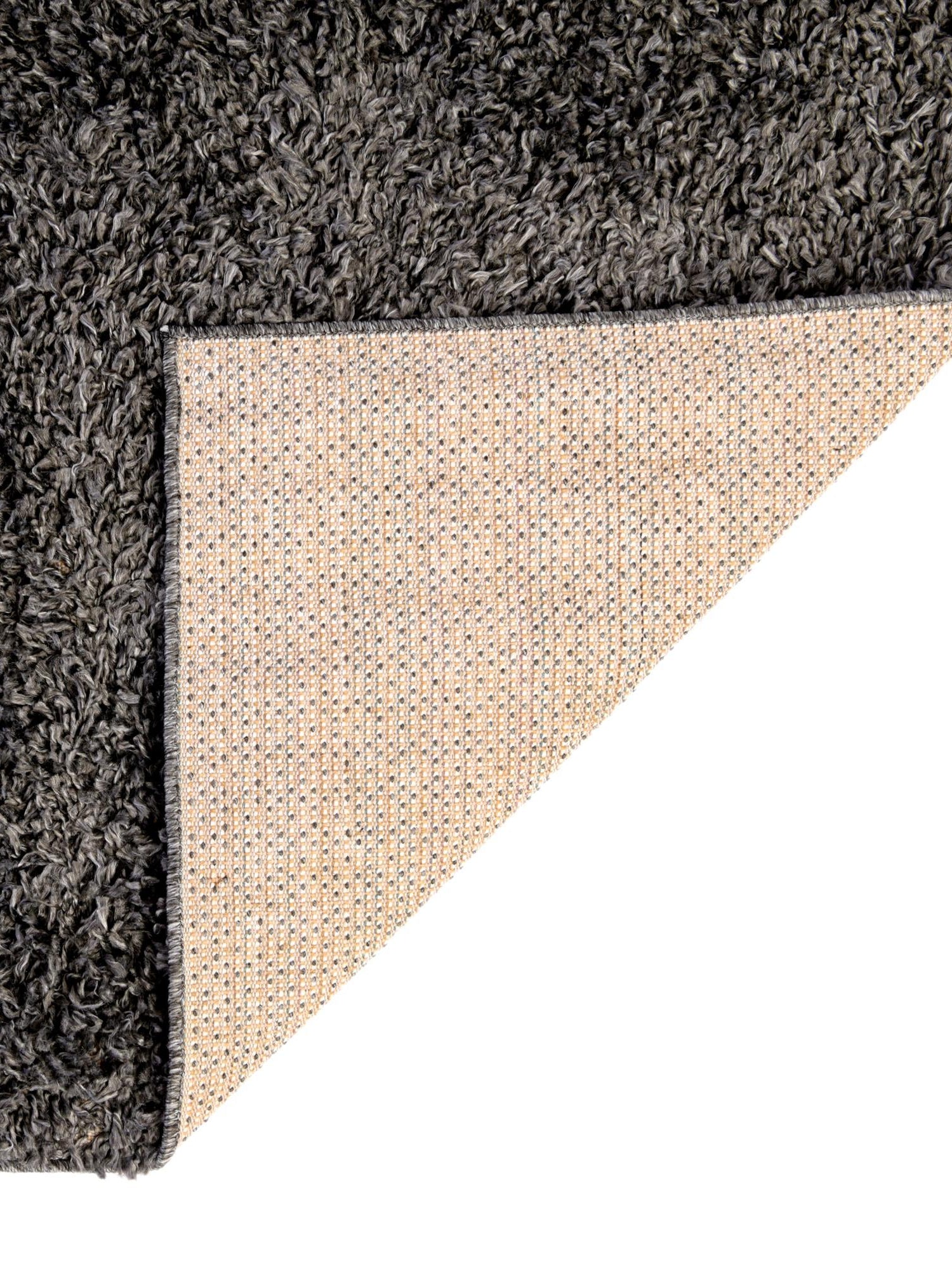 Peppercorn 7' 10 x 10' Davos Shag Rectangle Area Rug Thick Soft Touch Fluffy & Plush Shaggy Pile 100% Polypropylene Carpet for Living Dining Bedrooms Office for Sale at Rug Engine