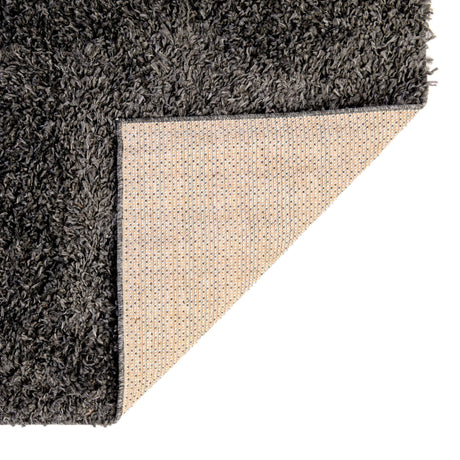 Peppercorn 5' 3 x 8' Davos Shag Rectangle Area Rug Thick Soft Touch Fluffy & Plush Shaggy Pile 100% Polypropylene Carpet for Living Dining Bedrooms Office for Sale at Rug Engine