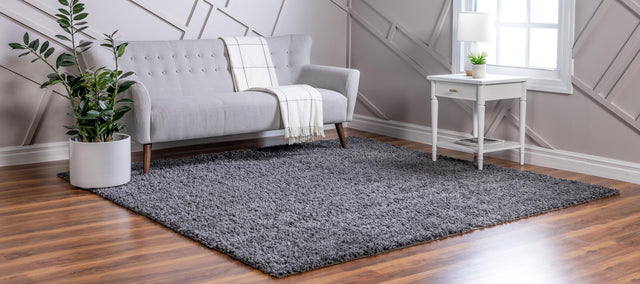 Peppercorn 3' 1 x 3' 1 Davos Shag Square Area Rug Thick Soft Touch Fluffy & Plush Shaggy Pile 100% Polypropylene Carpet for Living Dining Bedrooms Office for Sale at Rug Engine