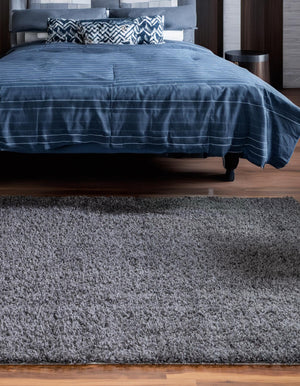 Peppercorn 3' 1 x 3' 1 Davos Shag Square Area Rug Thick Soft Touch Fluffy & Plush Shaggy Pile 100% Polypropylene Carpet for Living Dining Bedrooms Office for Sale at Rug Engine