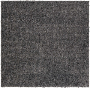 Peppercorn 7' 10 x 7' 10 Davos Shag Square Area Rug Thick Soft Touch Fluffy & Plush Shaggy Pile 100% Polypropylene Carpet for Living Dining Bedrooms Office for Sale at Rug Engine
