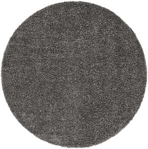 Peppercorn 7' 1 x 7' 1 Davos Shag Round Area Rug Thick Soft Touch Fluffy & Plush Shaggy Pile 100% Polypropylene Carpet for Living Dining Bedrooms Office for Sale at Rug Engine