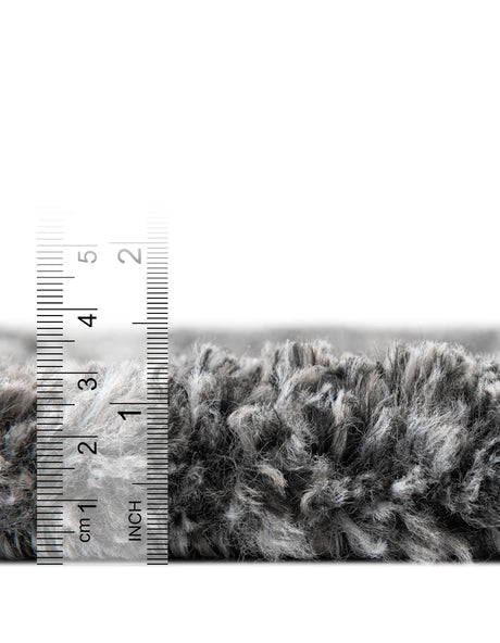 Peppercorn 6' 1 x 6' 1 Davos Shag Round Area Rug Thick Soft Touch Fluffy & Plush Shaggy Pile 100% Polypropylene Carpet for Living Dining Bedrooms Office for Sale at Rug Engine