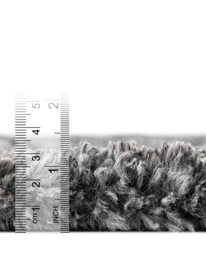 Peppercorn 2' x 2' Davos Shag Round Area Rug Thick Soft Touch Fluffy & Plush Shaggy Pile 100% Polypropylene Carpet for Living Dining Bedrooms Office for Sale at Rug Engine