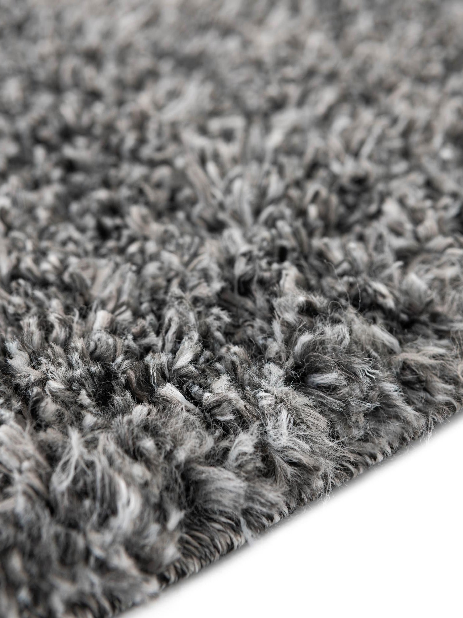 Peppercorn 2' x 2' Davos Shag Round Area Rug Thick Soft Touch Fluffy & Plush Shaggy Pile 100% Polypropylene Carpet for Living Dining Bedrooms Office for Sale at Rug Engine