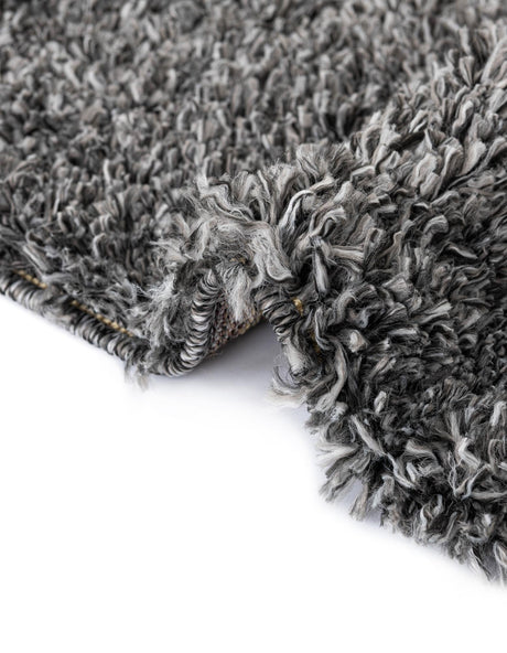 Peppercorn 6' 1 x 6' 1 Davos Shag Round Area Rug Thick Soft Touch Fluffy & Plush Shaggy Pile 100% Polypropylene Carpet for Living Dining Bedrooms Office for Sale at Rug Engine