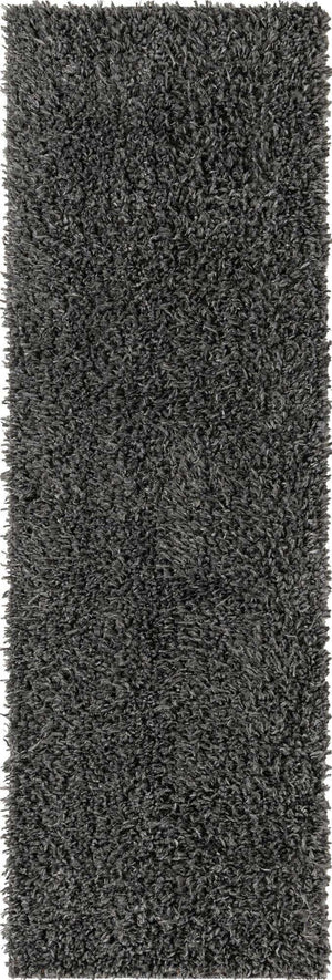 Peppercorn 2' x 7' 1 Davos Shag Runner Area Rug Thick Soft Touch Fluffy & Plush Shaggy Pile 100% Polypropylene Carpet for Living Dining Bedrooms Office for Sale at Rug Engine