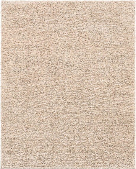 Linen 7' 10 x 10' Davos Shag Rectangle Area Rug Thick Soft Touch Fluffy & Plush Shaggy Pile 100% Polypropylene Carpet for Living Dining Bedrooms Office for Sale at Rug Engine