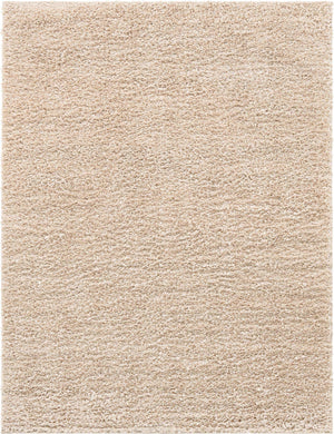Linen 7' 1 x 10' Davos Shag Rectangle Area Rug Thick Soft Touch Fluffy & Plush Shaggy Pile 100% Polypropylene Carpet for Living Dining Bedrooms Office for Sale at Rug Engine
