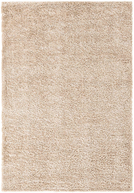 Linen 6' 1 x 9' Davos Shag Rectangle Area Rug Thick Soft Touch Fluffy & Plush Shaggy Pile 100% Polypropylene Carpet for Living Dining Bedrooms Office for Sale at Rug Engine