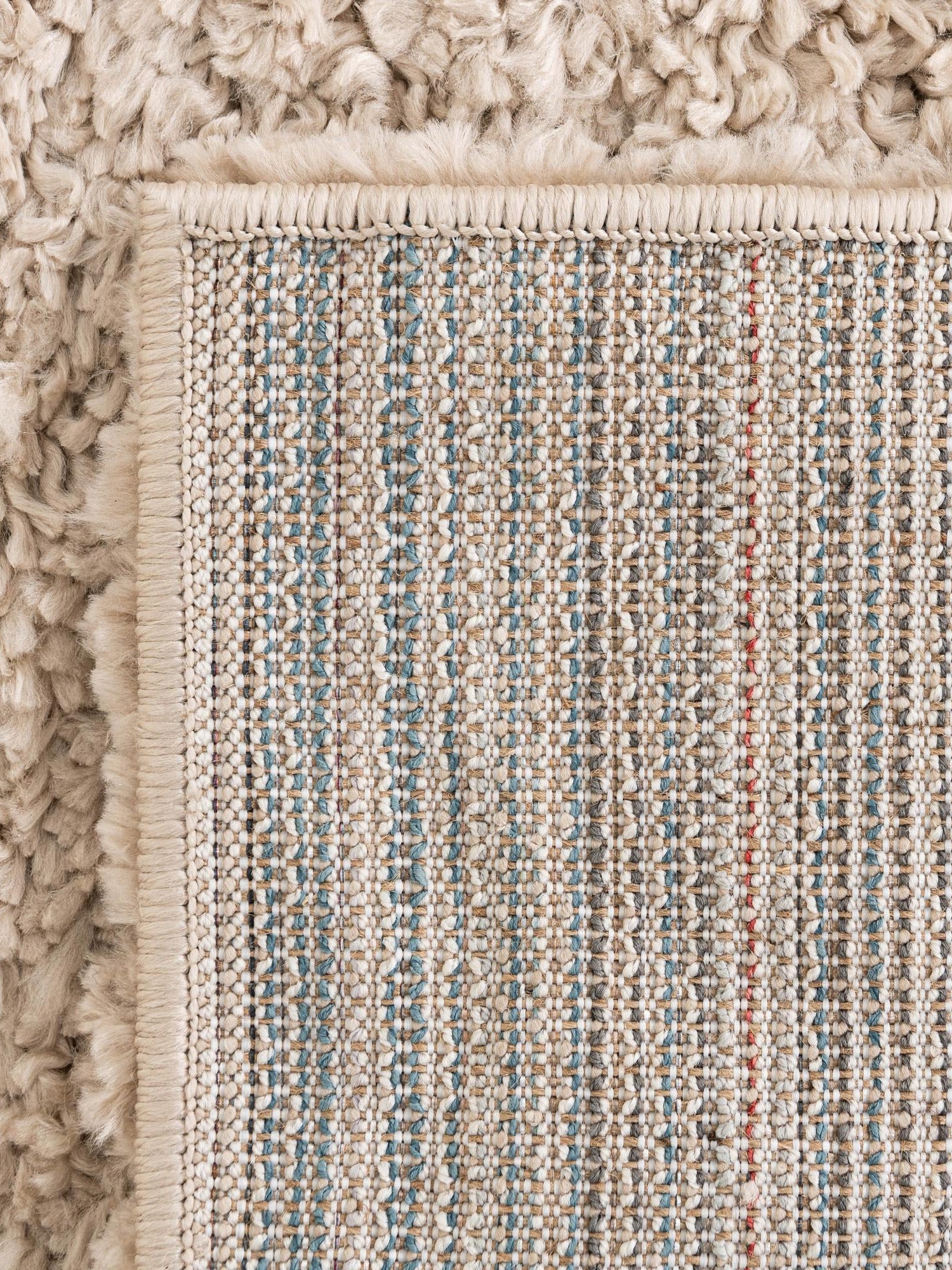 Linen 9' x 12' Davos Shag Rectangle Area Rug Thick Soft Touch Fluffy & Plush Shaggy Pile 100% Polypropylene Carpet for Living Dining Bedrooms Office for Sale at Rug Engine