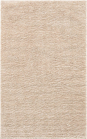 Linen 5' 3 x 8' Davos Shag Rectangle Area Rug Thick Soft Touch Fluffy & Plush Shaggy Pile 100% Polypropylene Carpet for Living Dining Bedrooms Office for Sale at Rug Engine