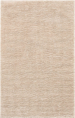 Linen 3' 1 x 5' 3 Davos Shag Rectangle Area Rug Thick Soft Touch Fluffy & Plush Shaggy Pile 100% Polypropylene Carpet for Living Dining Bedrooms Office for Sale at Rug Engine