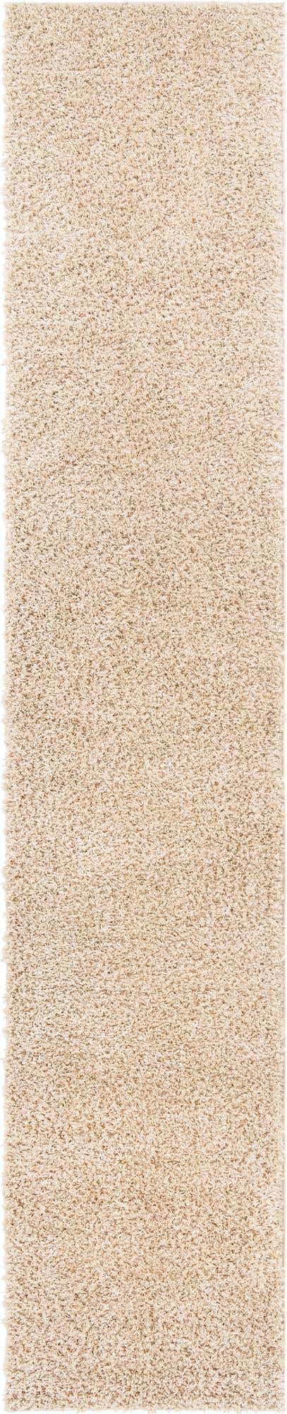 Linen 2' 7 x 13' 1 Davos Shag Runner Area Rug Thick Soft Touch Fluffy & Plush Shaggy Pile 100% Polypropylene Carpet for Living Dining Bedrooms Office for Sale at Rug Engine