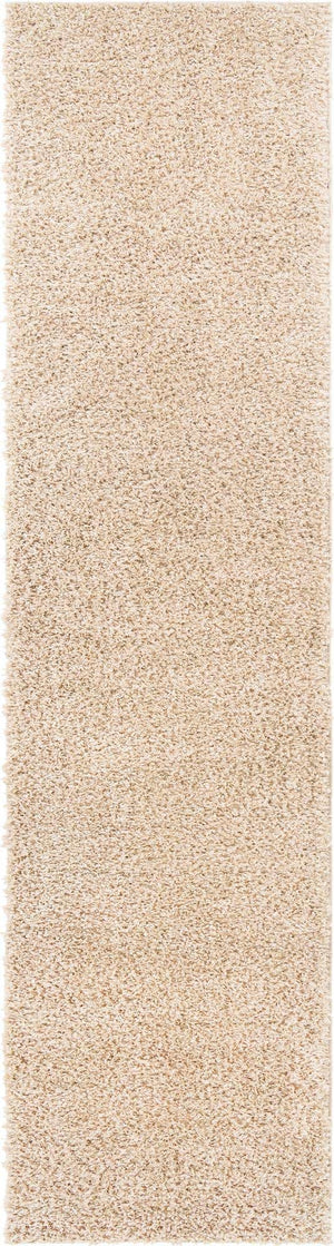 Linen 2' 7 x 10' Davos Shag Runner Area Rug Thick Soft Touch Fluffy & Plush Shaggy Pile 100% Polypropylene Carpet for Living Dining Bedrooms Office for Sale at Rug Engine