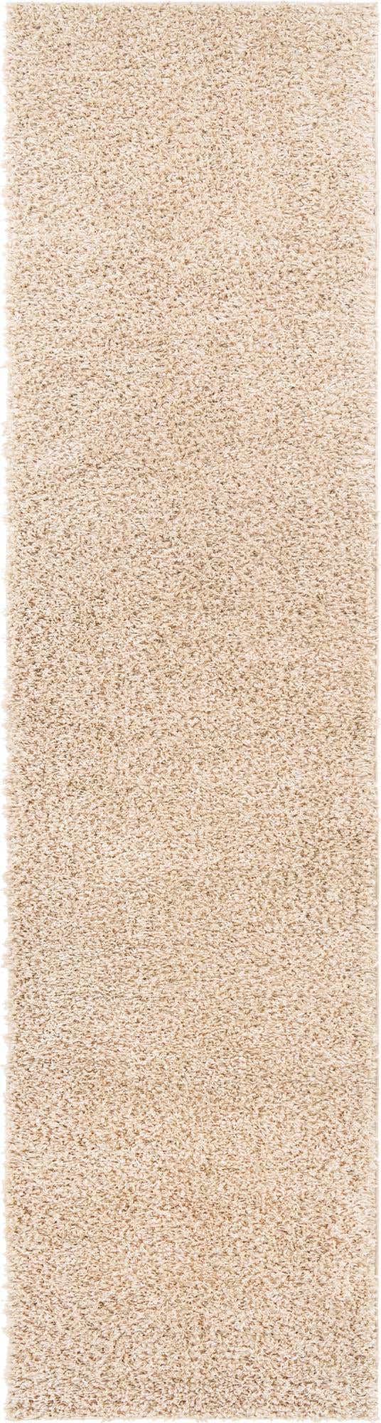 Linen 2' 7 x 10' Davos Shag Runner Area Rug Thick Soft Touch Fluffy & Plush Shaggy Pile 100% Polypropylene Carpet for Living Dining Bedrooms Office for Sale at Rug Engine