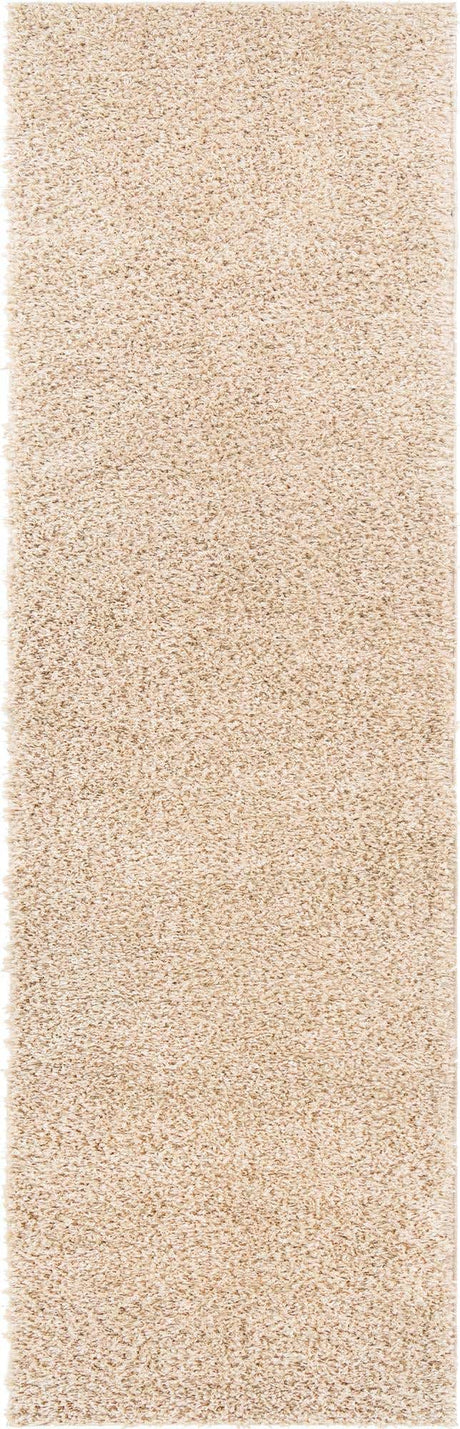 Linen 2' x 7' 1 Davos Shag Runner Area Rug Thick Soft Touch Fluffy & Plush Shaggy Pile 100% Polypropylene Carpet for Living Dining Bedrooms Office for Sale at Rug Engine