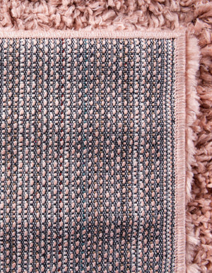 Dusty Rose 5' x 5' Davos Shag Square Rug