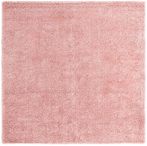 Dusty Rose 7' 10 x 7' 10 Davos Shag Square Area Rug Thick Soft Touch Fluffy & Plush Shaggy Pile 100% Polypropylene Carpet for Living Dining Bedrooms Office for Sale at Rug Engine