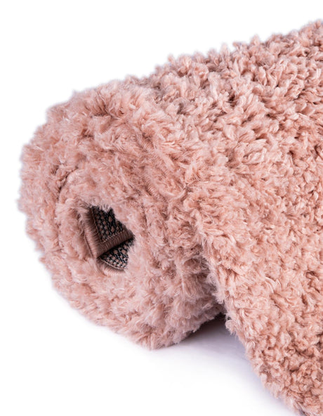 Dusty Rose 7' 1 x 7' 1 Davos Shag Round Area Rug Thick Soft Touch Fluffy & Plush Shaggy Pile 100% Polypropylene Carpet for Living Dining Bedrooms Office for Sale at Rug Engine