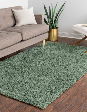 Sage 7' 1 x 10' Davos Shag Rectangle Area Rug Thick Soft Touch Fluffy & Plush Shaggy Pile 100% Polypropylene Carpet for Living Dining Bedrooms Office for Sale at Rug Engine