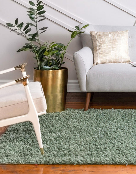 Sage 2' x 3' 1 Davos Shag Rectangle Area Rug Thick Soft Touch Fluffy & Plush Shaggy Pile 100% Polypropylene Carpet for Living Dining Bedrooms Office for Sale at Rug Engine