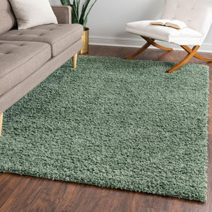 Sage 10' x 13' 1 Davos Shag Rectangle Area Rug Thick Soft Touch Fluffy & Plush Shaggy Pile 100% Polypropylene Carpet for Living Dining Bedrooms Office for Sale at Rug Engine