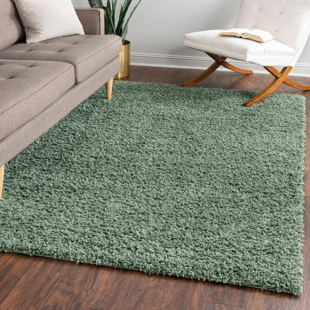 Sage 10' x 13' 1 Davos Shag Rectangle Area Rug Thick Soft Touch Fluffy & Plush Shaggy Pile 100% Polypropylene Carpet for Living Dining Bedrooms Office for Sale at Rug Engine