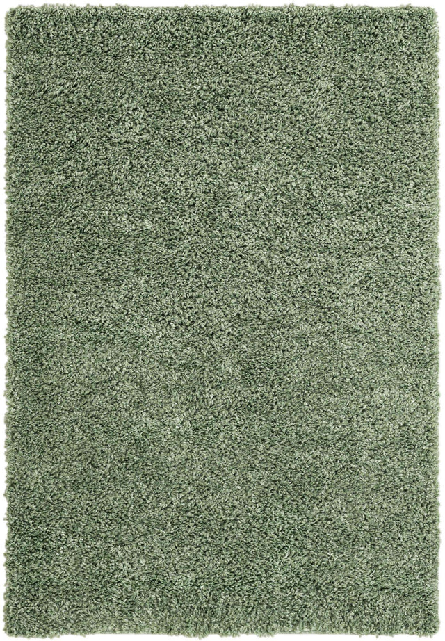 Sage 4' 1 x 6' 1 Davos Shag Rectangle Area Rug Thick Soft Touch Fluffy & Plush Shaggy Pile 100% Polypropylene Carpet for Living Dining Bedrooms Office for Sale at Rug Engine