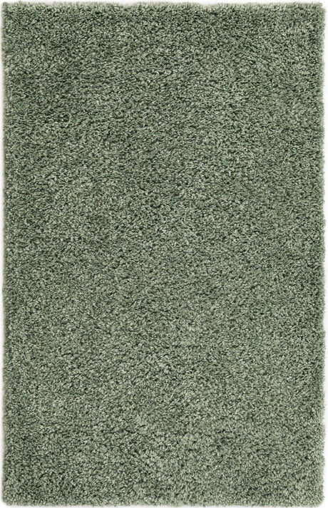 Sage 3' 1 x 5' 3 Davos Shag Rectangle Area Rug Thick Soft Touch Fluffy & Plush Shaggy Pile 100% Polypropylene Carpet for Living Dining Bedrooms Office for Sale at Rug Engine