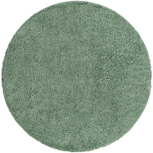 Sage 7' 1 x 7' 1 Davos Shag Round Area Rug Thick Soft Touch Fluffy & Plush Shaggy Pile 100% Polypropylene Carpet for Living Dining Bedrooms Office for Sale at Rug Engine