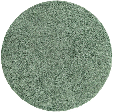 Sage 7' 1 x 7' 1 Davos Shag Round Area Rug Thick Soft Touch Fluffy & Plush Shaggy Pile 100% Polypropylene Carpet for Living Dining Bedrooms Office for Sale at Rug Engine