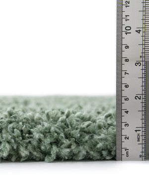 Sage 7' 10 x 7' 10 Davos Shag Round Area Rug Thick Soft Touch Fluffy & Plush Shaggy Pile 100% Polypropylene Carpet for Living Dining Bedrooms Office for Sale at Rug Engine