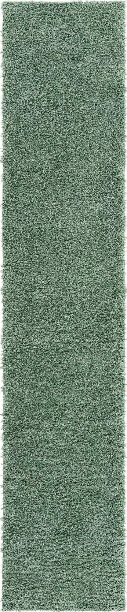 Sage 2' 7 x 13' 1 Davos Shag Runner Area Rug Thick Soft Touch Fluffy & Plush Shaggy Pile 100% Polypropylene Carpet for Living Dining Bedrooms Office for Sale at Rug Engine