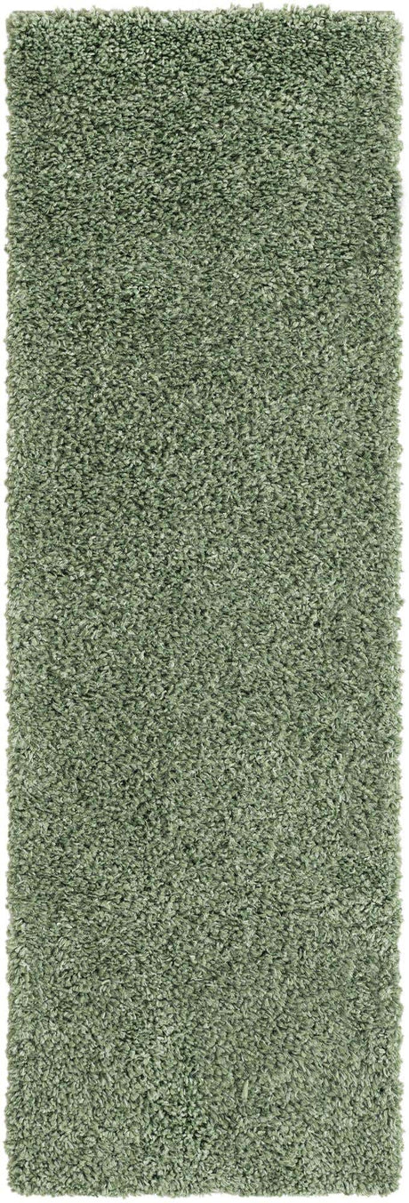 Sage 2' x 7' 1 Davos Shag Runner Area Rug Thick Soft Touch Fluffy & Plush Shaggy Pile 100% Polypropylene Carpet for Living Dining Bedrooms Office for Sale at Rug Engine