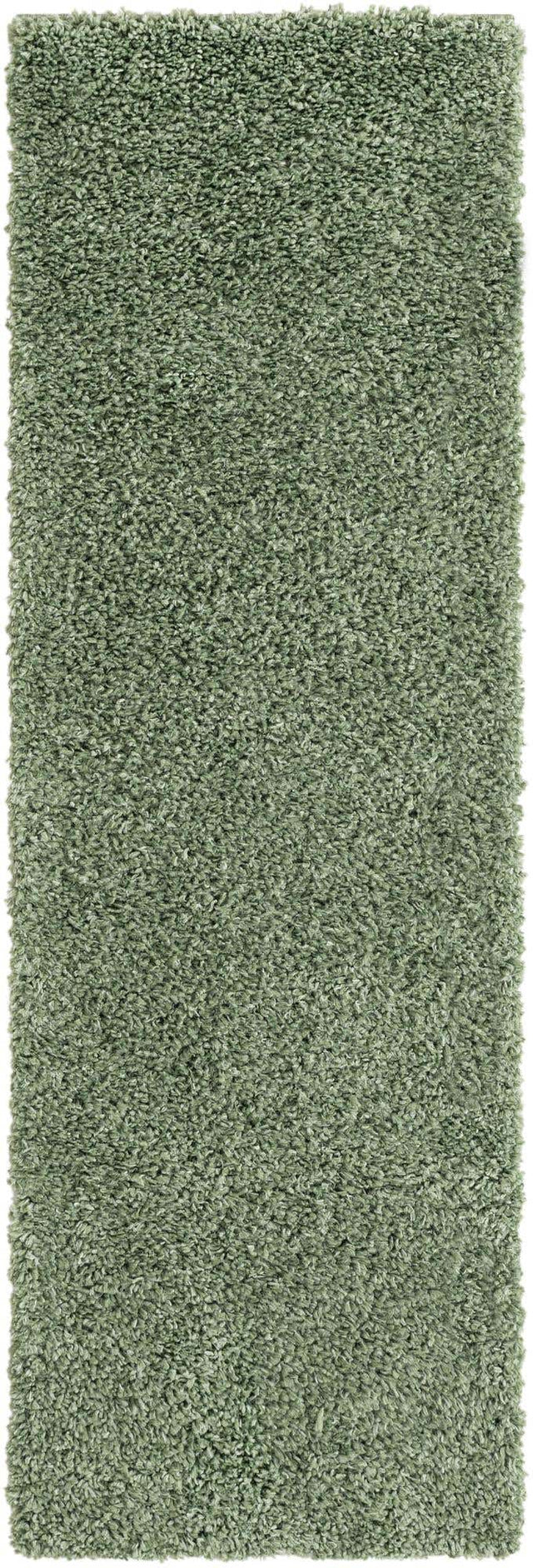 Sage 2' x 7' 1 Davos Shag Runner Area Rug Thick Soft Touch Fluffy & Plush Shaggy Pile 100% Polypropylene Carpet for Living Dining Bedrooms Office for Sale at Rug Engine
