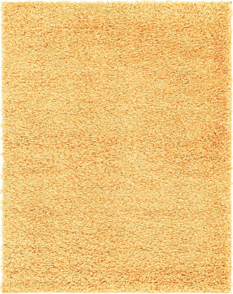 Sun Yellow 7' 10 x 10' Davos Shag Rectangle Area Rug Thick Soft Touch Fluffy & Plush Shaggy Pile 100% Polypropylene Carpet for Living Dining Bedrooms Office for Sale at Rug Engine