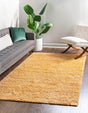 Sun Yellow 3' 1 x 5' 3 Davos Shag Rectangle Area Rug Thick Soft Touch Fluffy & Plush Shaggy Pile 100% Polypropylene Carpet for Living Dining Bedrooms Office for Sale at Rug Engine