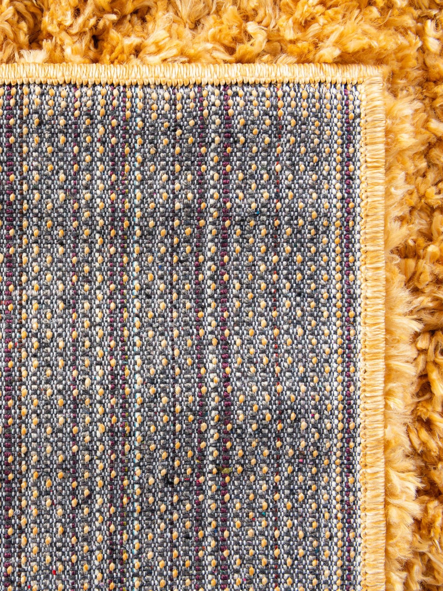 Sun Yellow 9' x 12' Davos Shag Rectangle Area Rug Thick Soft Touch Fluffy & Plush Shaggy Pile 100% Polypropylene Carpet for Living Dining Bedrooms Office for Sale at Rug Engine