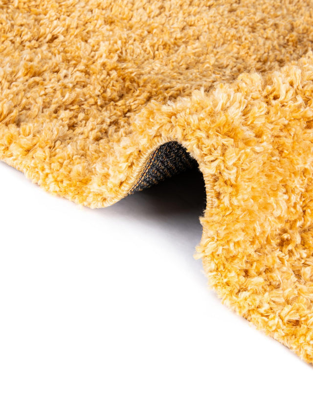 Sun Yellow 3' 1 x 5' 3 Davos Shag Rectangle Area Rug Thick Soft Touch Fluffy & Plush Shaggy Pile 100% Polypropylene Carpet for Living Dining Bedrooms Office for Sale at Rug Engine