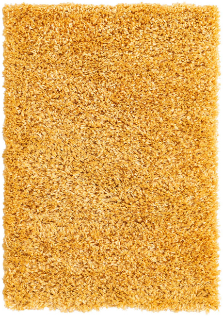 Sun Yellow 2' x 3' 1 Davos Shag Rectangle Area Rug Thick Soft Touch Fluffy & Plush Shaggy Pile 100% Polypropylene Carpet for Living Dining Bedrooms Office for Sale at Rug Engine